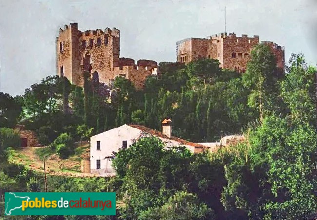 La Roca del Vallès - Castell. Postal antiga (2)