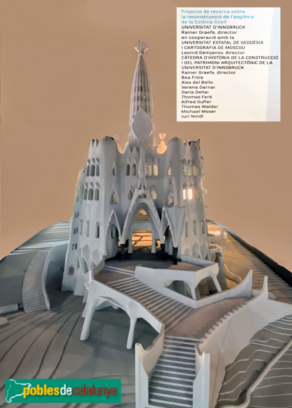 Barcelona - Museu Diocesà. Projecte de reconstrucció de l'església de la Colònia Güell