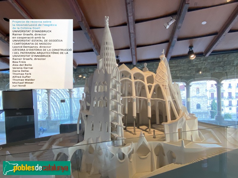 Barcelona - Museu Diocesà. Projecte de reconstrucció de l'església de la Colònia Güell