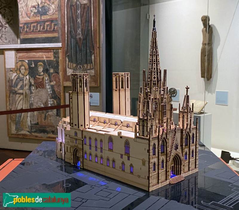 Barcelona - Museu Diocesà - Maqueta de la catedral