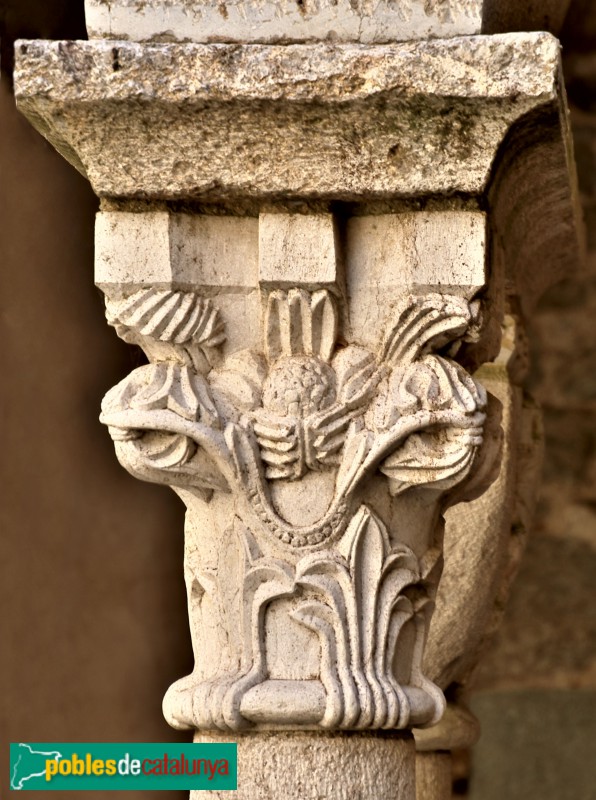 Sant Pere de Rodes. Capitell del claustre superior