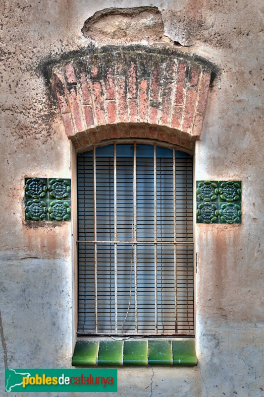 Blancafort - Casa Virgili, façana posterior. Detall