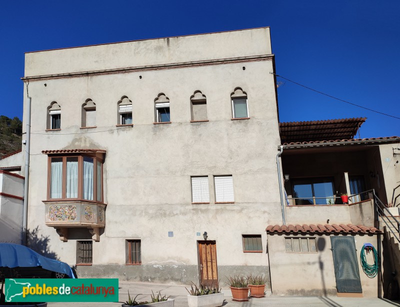 La Pobla de Claramunt - Casa de la colònia Vallès, després de la darrera restauració