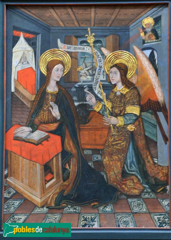 Vielha - Retaule de Sant Miquel. Anunciació