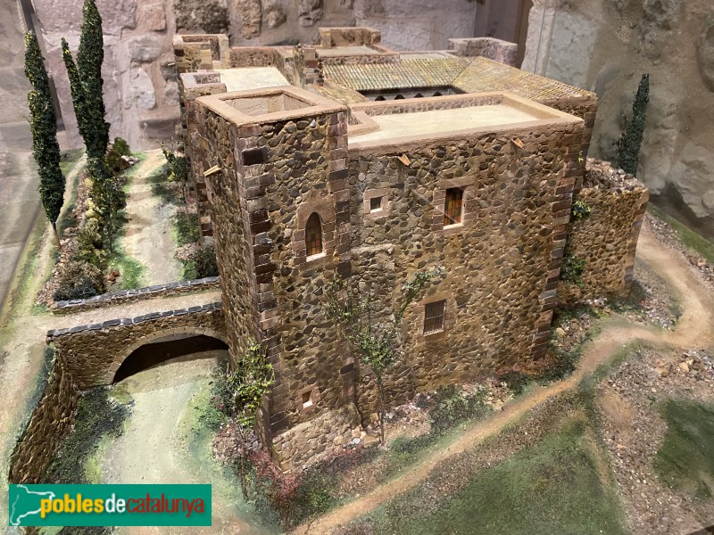 Terrassa - Castell de Vallparadís. Maqueta