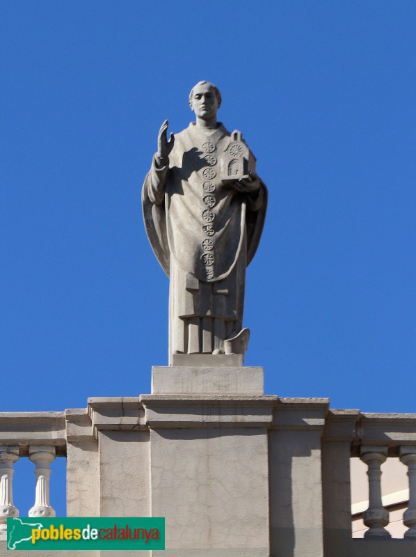 Barcelona - Mallorca, 283, estàtua de sant Iu