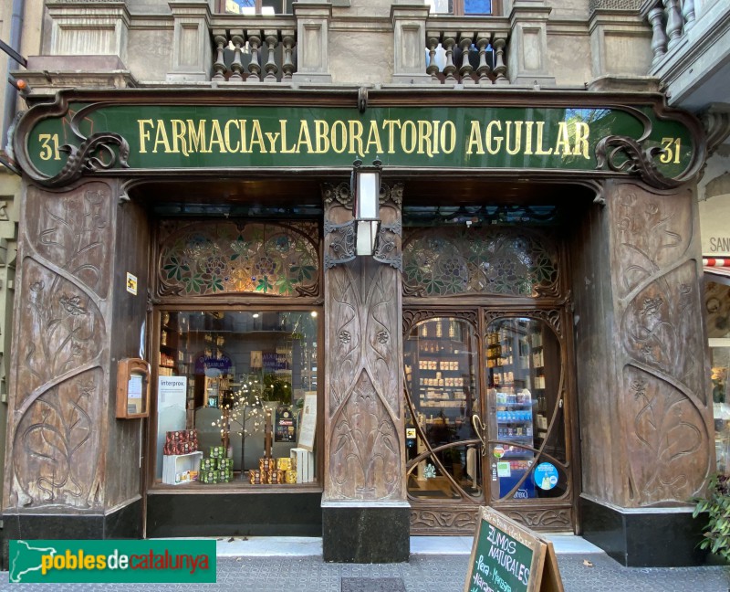 Barcelona - Farmàcia Nordbeck (Farmàcia Aguilar) (Foto: Albert Esteves, 2022) Barcelona - Farmàcia Nordbeck (Farmàcia Aguilar)