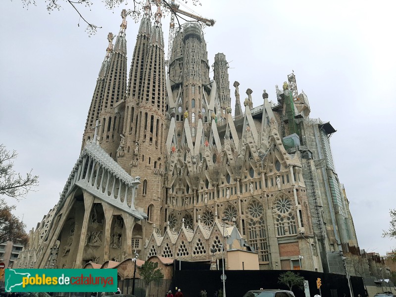 Barcelona - Sagrada Família. Façana de la Passió