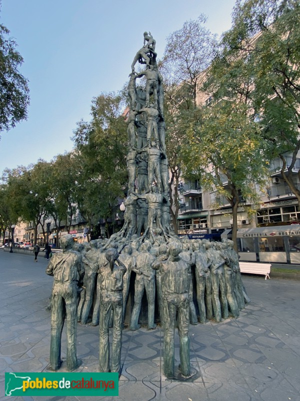 Tarragona - Monument als Castells (Foto: Albert Esteves, 2022) Tarragona - Monument als Castells