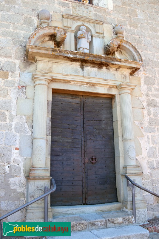 Vilanova del Vallès - Església de Santa Quitèria i Sant Esteve. Portada