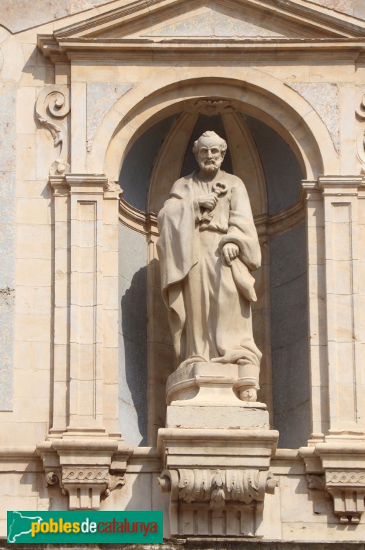 Vic - Catedral de Sant Pere, Detall portalada