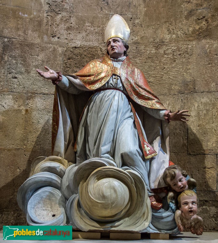 Tarragona - Catedral. Imatge de Sant Oleguer (Francesc Bonifàs)
