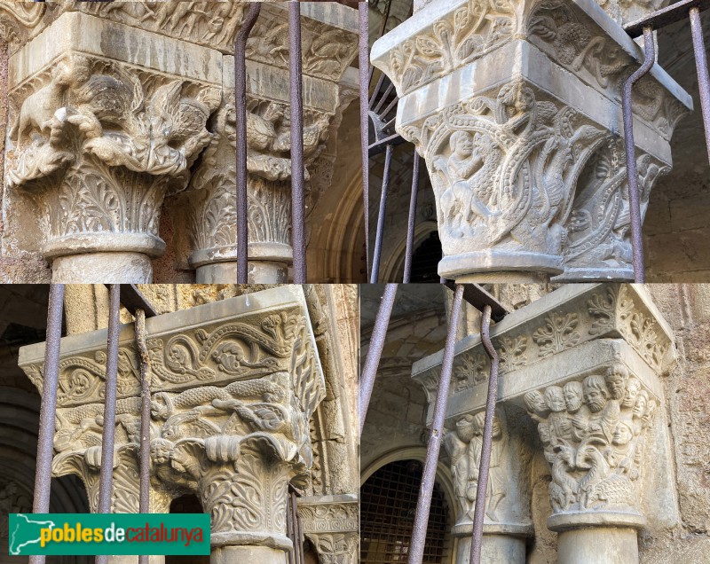 Tarragona - Catedral. Capitells del claustre