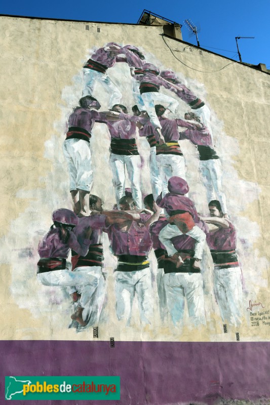 Igualada - Mural dels Moixiganguers