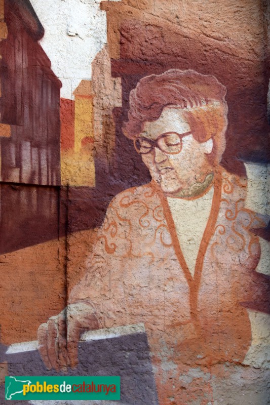 Igualada - Mural d'homenatge a les llibreries