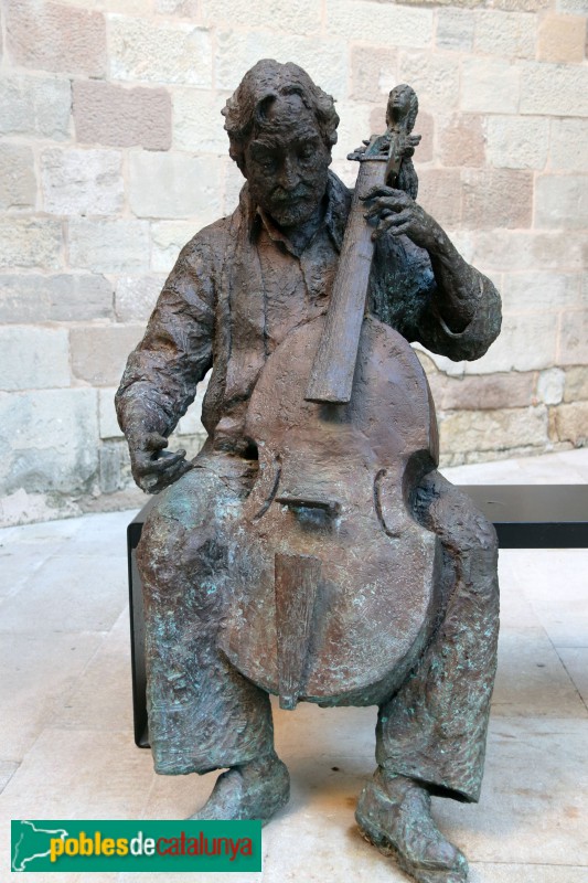 Igualada - Escultira dedicada a Jordi Savall