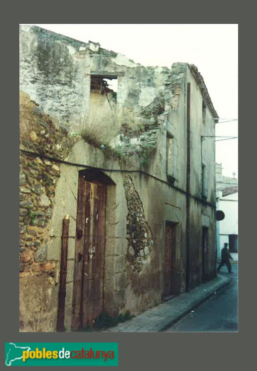 Cardedeu - Cases del carrer Hospital, abans de la reconstrucció