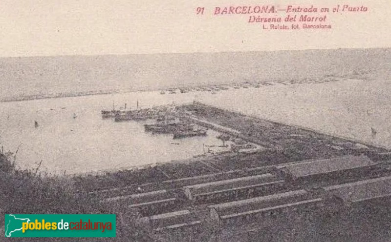 Barcelona - Port de Barcelona. Imatge antiga