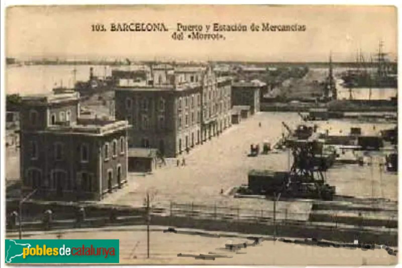 Barcelona - Estació del Morrot. Imatge antiga