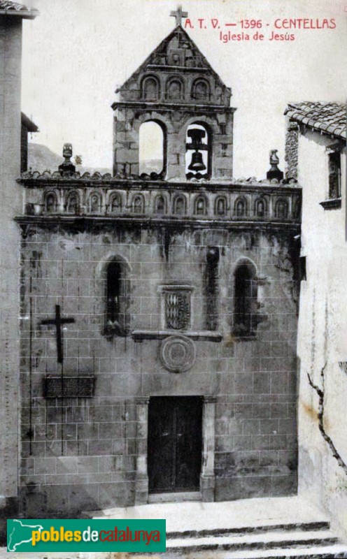 Centelles - Capella de Santa Maria de Jesús. Postal any 1936