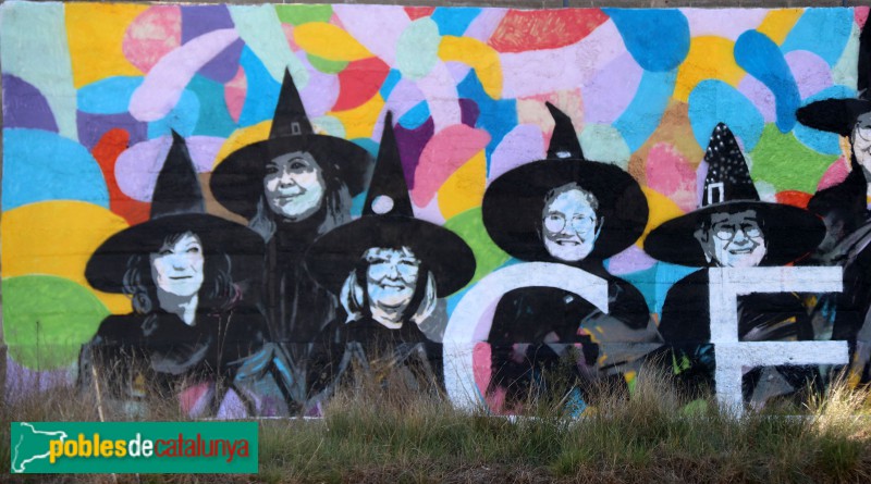 Centelles - Mural de les Bruixes