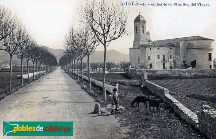 Sitges - Santuari del Vinyet. Postal antiga