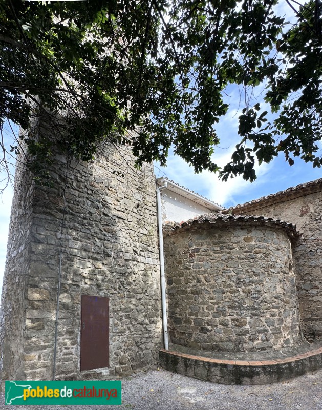 Vallromanes - Església de Sant Vicenç. Restes romàniques