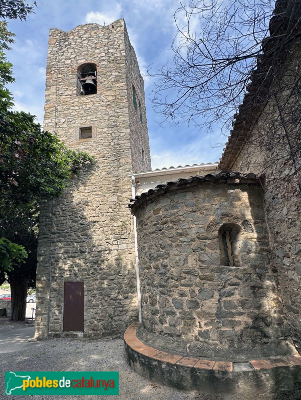 Vallromanes - Església de Sant Vicenç. Restes romàniques
