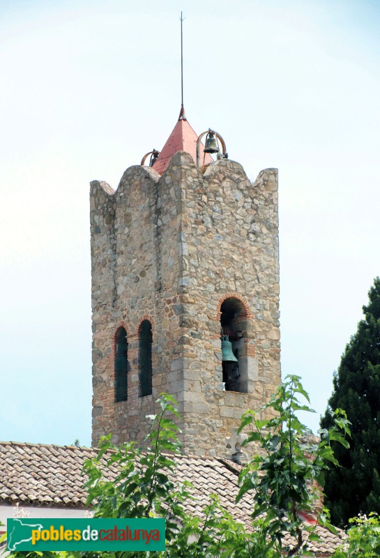 Vallromanes - Església de Sant Vicenç. Campanar