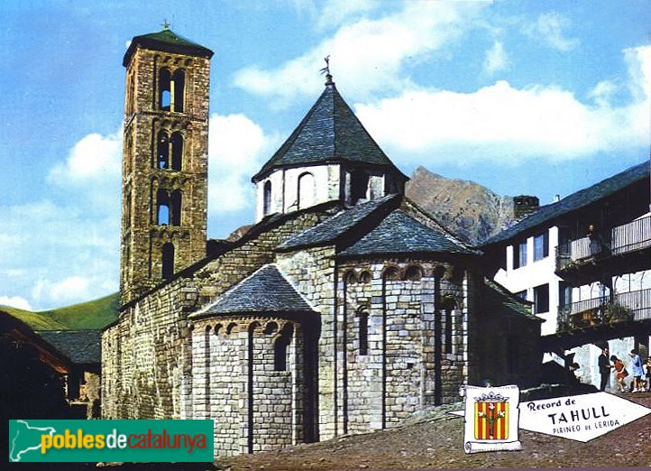 Taüll - Església de Santa Maria. Postal de 1965