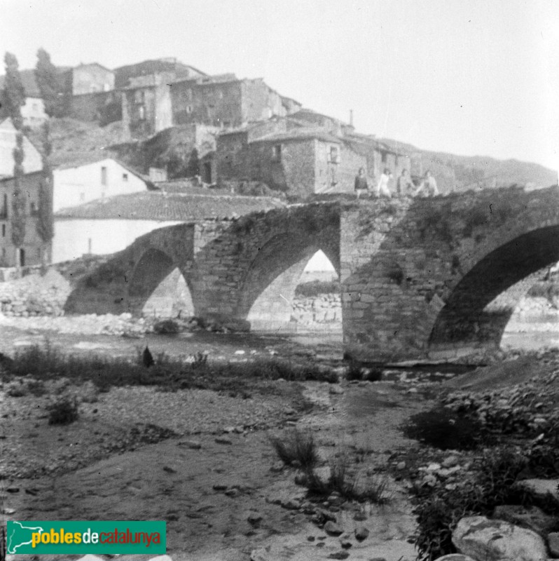 Vilaller - Pont Vell, abans de l'ensorrament