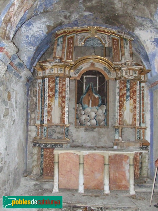 Santa Maria  d'Erillcastell. Altar