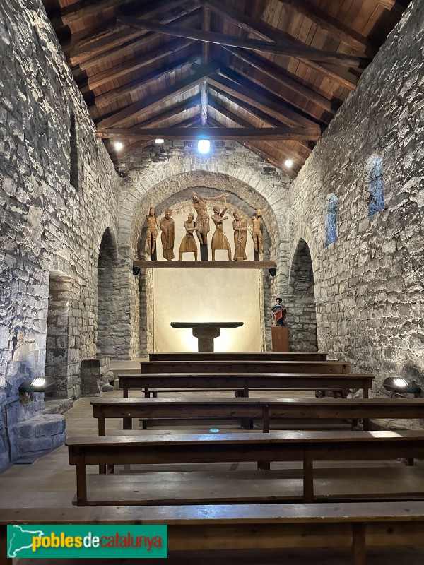 Erill la Vall - Església de Santa Eulàlia. Interior