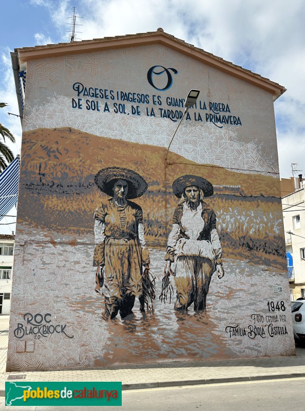 La Ràpita - Mural <i>Les Birbadores</i>