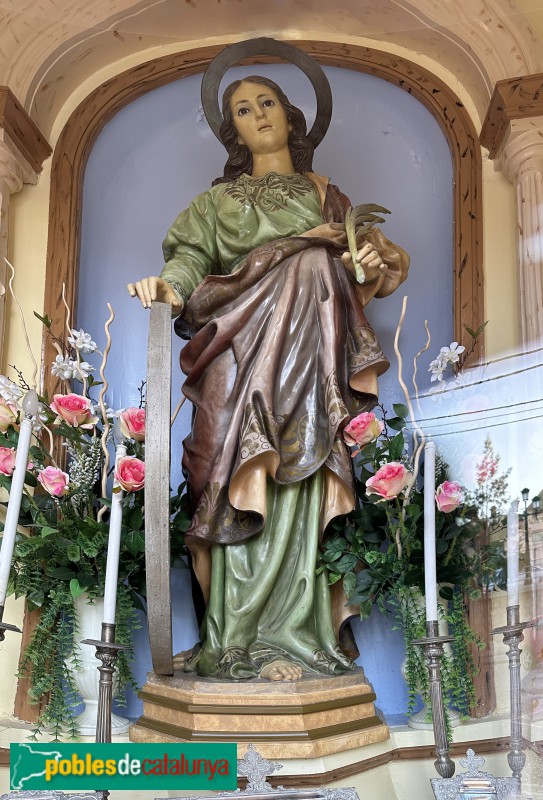 Amposta - Capella de Santa Susanna. Imatge de la santa