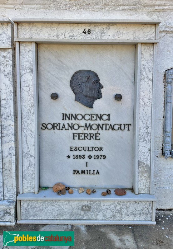 Amposta - Cementiri. Nínxol d’Innocenci Soriano-Montagut