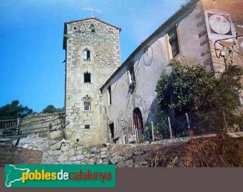 Vallgorguina - Can Vilar i torre. Postal antiga