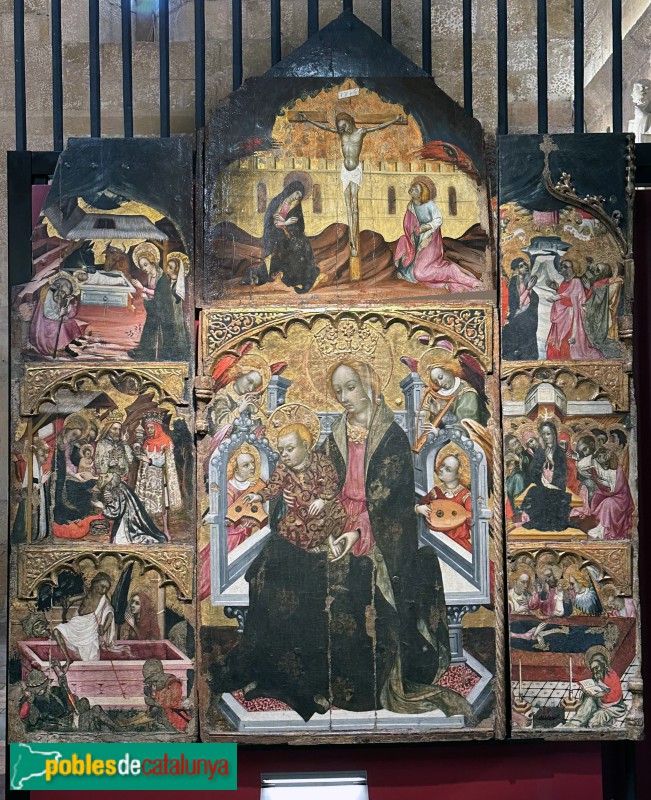 Retaule de la Mare de Déu, procedent de Santa Maria de la Secuita, ara al Museu Diocesà de Tarragona