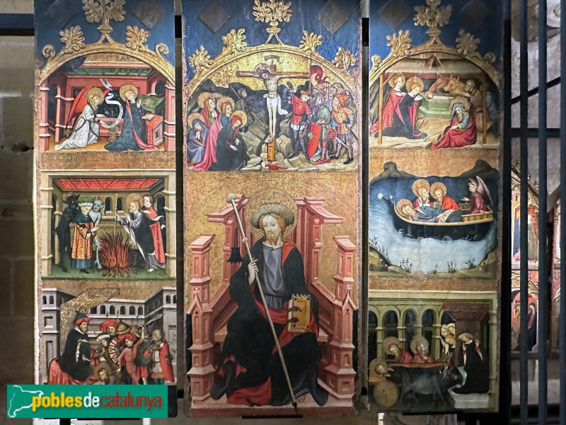 Tarragona - Museu Diocesà. Retaule de Sant Jaume de Vallespinosa