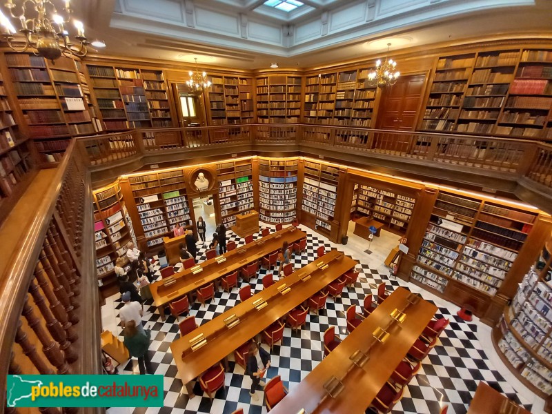 Barcelona - Palau Casades. Biblioteca