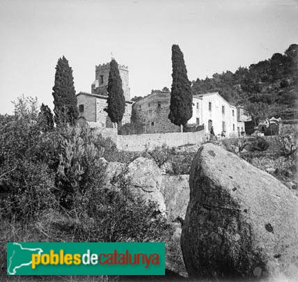 Llinars del Vallès - Sant Esteve del Coll amb la desapareguda rectoria