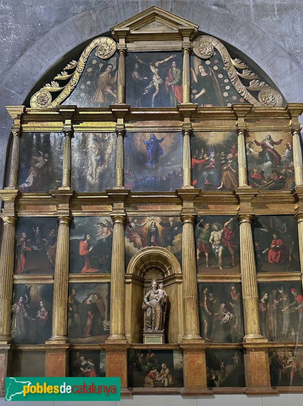 Monestir de Sant Cugat del Vallès - Retaule del Rosari