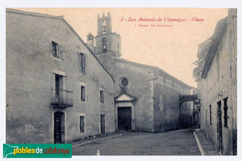 Sant Antoni de Vilamajor - Església antiga de Sant Antoni Abat (desapareguda)