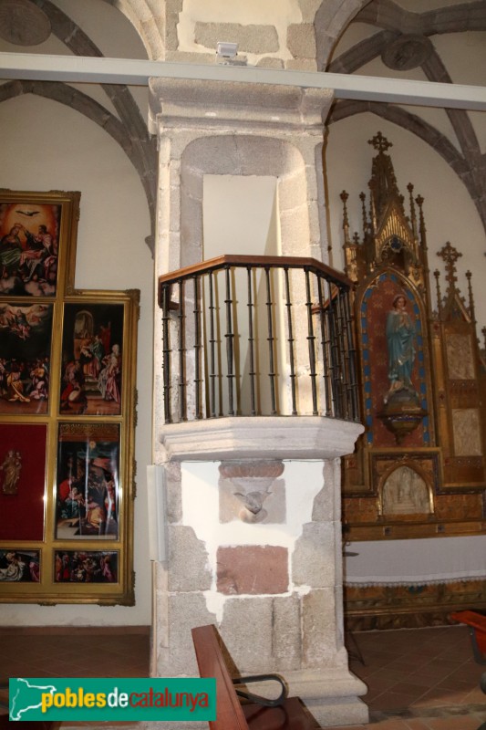 Sant Pere de Vilamajor - Església de Sant Pere. Púlpit
