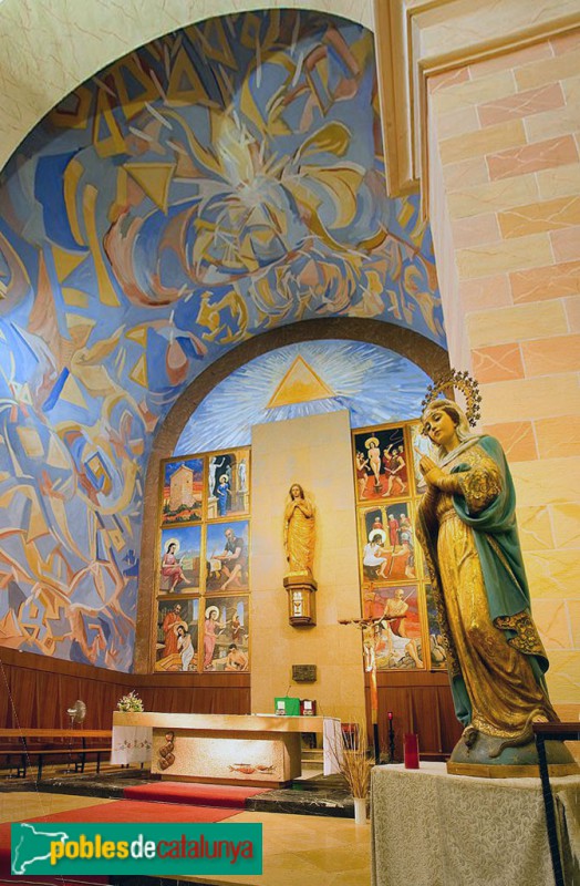 Santa Bàrbara - Església de Santa Bàrbara. Interior