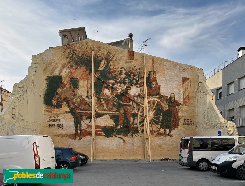 Santa Bàrbara - Mural dels Avantpassats