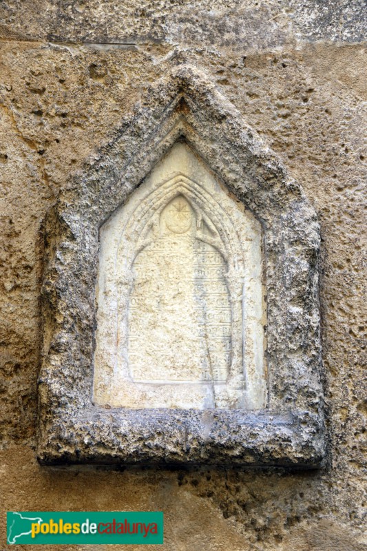 Vilafranca del Penedès - Basílica de Santa Maria, primera pedra, 1285