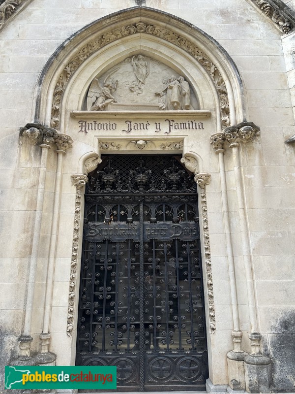 Vilafranca del Penedès - Cementiri. Panteó Antoni Jané