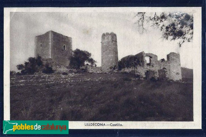 Ulldecona - Castell d'Ulldecona. Postal antiga