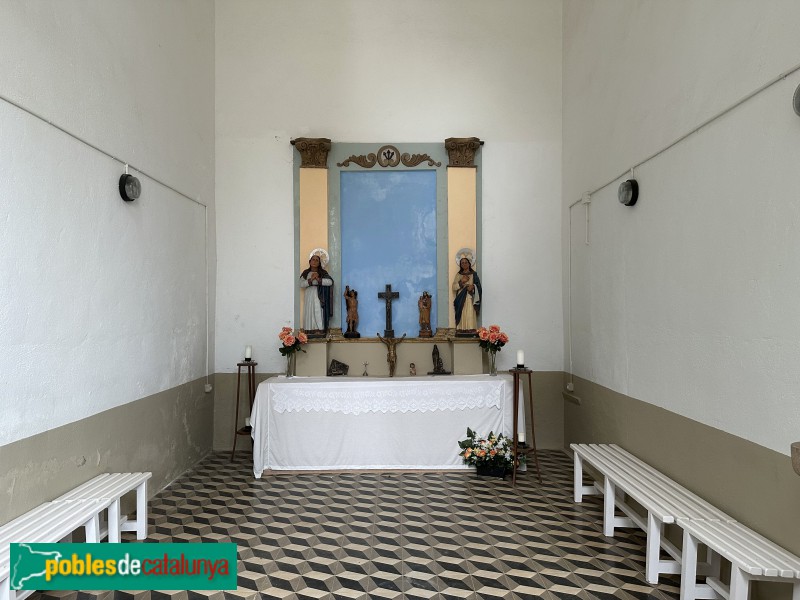 La Sénia - Cementiri. Interior de la capella